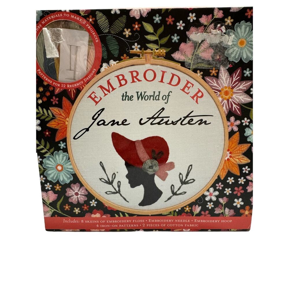 Thunder Bay Books Embroidery Kit Janes Austen